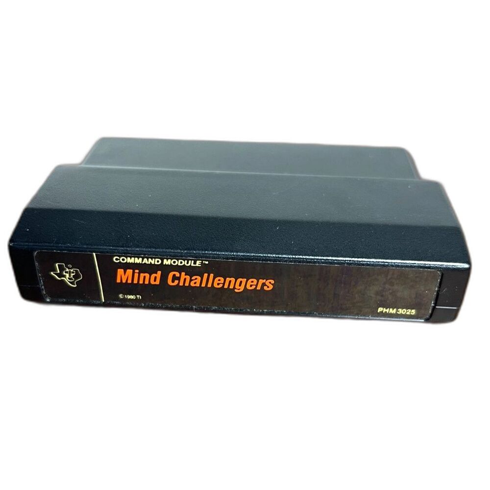 Mind Challengers Game TI Texas Instruments Command Module PHM3025 1980 Vintage